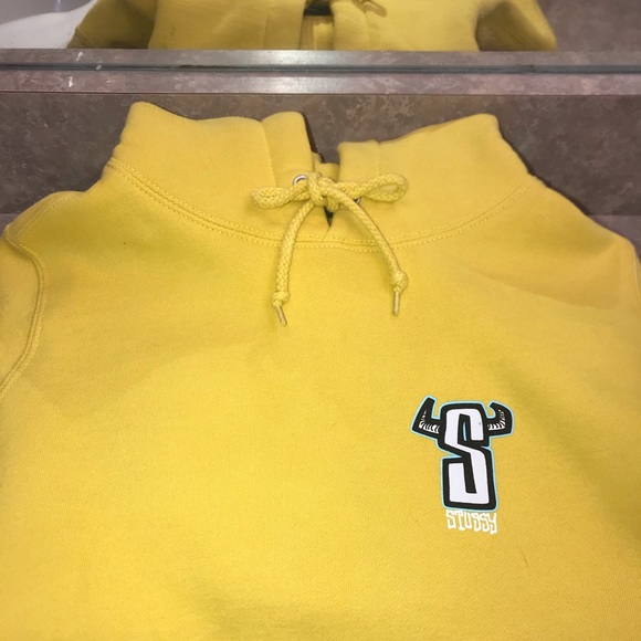 Mustard Yellow Stüssy Sweatshirt - Picture 2 of 6